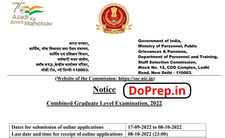 SSC CGL 2022 Notification Out for 20,000 Posts, Apply Online at ssc.nic.in